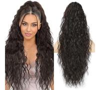 Lommel - 【Premium Lightweight Material】The 26 inch long wavy ponytail extension is made of advanced Japanese synthetic fibers, which are 30% lighter than other