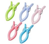 Lomo Large Deluxe Beach Towel Clips - 8 Pack (Pink)