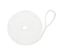 Lomo Nylon Braided Mooring Line Sailing - Spliced One End - 14mm x 10m - White