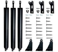 Lomodo 3 Pack Door Closer Standard Duty Pneumatic Door Closer for Screen Door Storm Door(Black)