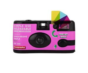 Lomography Simple Use Reloadable Film Camera LomoChrome Purple