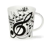 Lomond Ebony Mug by Dunoon - Music Gift - Music Fine Bone China Mug
