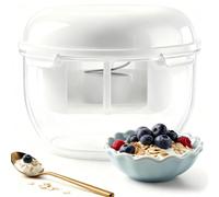 lomonmen Greek Yogurt Strainer Strainer for Yogurt Maker Fine Mesh Filter Greek Yogurt 3000ml for Making Nut Milk Sauce (White 3000ml)