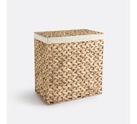 Lomopi Double Compartment Laundry Basket Natural