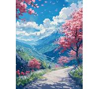LOMSIOY Diamond Art Painting Kits Landscapes for Adults Paint with Diamond Art Scenery, Round Full Drill Crystal Rhinestone Crafts Gem Arts for Home Wall Decor 12x16 inch19427