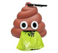 Lomspk Dog Poop Bag Dispenser for Dog Waste Bags Includes 1 Roll 15 Bags