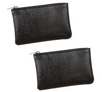 LOMSUXA 2 Pieces Men's Slim Wallet Small Men's Wallet, Small Men's Wallet, Card Holder with Zipper, Various Colours, Original and Causal