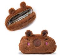 LOMSUXA Capybara Pencil Case, Plush Pencil Case, Women's Pencil Case, Girls, Pencil Case, Pencil Case, Cord Pencil Case for Teenagers, School, Office