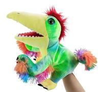 LOMTRATS Dinosaurs Hand Puppets for kids,Toddler Includes Triceratops and Tyrannosaurus Rex with Movable Open Mouths, Perfect for Storytelling,Teaching,Preschool,Birthday Gifts