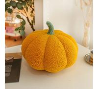 LOMTRATS Halloween or Thanksgiving Decorative Pumpkin Throw Pillow Plush Stuffed Pumpkin Shaped Pillow Cushion for Party Home Autumn Fall Decorations (2024 Yellow 11.8'')