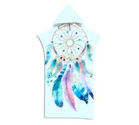 LOMTRATS Quick-drying Surf Poncho, Changing Towel, Bathrobe, Sports Towels for Swimmers,Hoodie for Adults,Swimming,Beach,Surfing,Diving,Bathing（Adult-L）