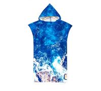 LOMTRATS Quick-drying Surf Poncho, Changing Towel, Bathrobe, Sports Towels for Swimmers,Hoodie for Adults,Swimming,Beach,Surfing,Diving,Bathing（Adult-L）
