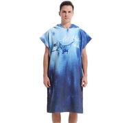LOMTRATS Quick-drying Surf Poncho, Changing Towel, Bathrobe, Sports Towels for Swimmers,Hoodie for Adults,Swimming,Beach,Surfing,Diving,Bathing（Adult-M）