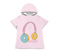 LOMTRATS Quick-drying Surf Poncho, Changing Towel, Bathrobe, Sports Towels for Swimmers,Hoodie for Kids,Swimming,Beach,Surfing,Diving,Bathing（Kid-M）