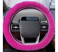 LOMTRATS Soft Fluffy High Elastic Stretchable Warm Plush Universal Fuzzy Fur Protector Car Steering Wheel Cover