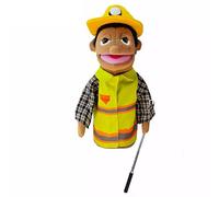 LOMTRATS Theater Hand Puppets for kids,Includes Teacher, policeman, farmer, pirate, detective, etc. with Movable Open Mouths,Perfect for Storytelling,Teaching,Festival Gifts,1 PCS with Joystick