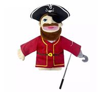LOMTRATS Theater Hand Puppets for kids,Includes Teacher, policeman, farmer, pirate, detective, etc. with Movable Open Mouths,Perfect for Storytelling,Teaching,Festival Gifts,1 PCS with Joystick