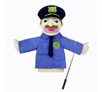 LOMTRATS Theater Hand Puppets for kids,Includes Teacher, policeman, farmer, pirate, detective, etc. with Movable Open Mouths,Perfect for Storytelling,Teaching,Festival Gifts,1 PCS with Joystick