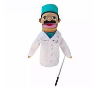 LOMTRATS Theater Hand Puppets for kids,Includes Teacher, policeman, farmer, pirate, detective, etc. with Movable Open Mouths,Perfect for Storytelling,Teaching,Festival Gifts,1 PCS with Joystick