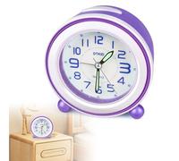 LOMUG Alarm Clock for Children, Boys and Girls, Learning Alarm Clock for Children Without Ticking with Snooze and Night Light, Battery Operated Children's Alarm Clock, Quartz Analogue Alarm Clock for