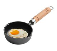 LOMUG Non Stick Mini One Egg Pan 13cm Egg Pan with Handle Heat Resistant Pot Portable Camping Cooking Omelet Pan for Gas Stove Induction Cooker