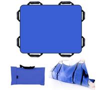 LOMUG Transfer Board for Patient Lifter, 120 x 100 cm Sliding Cloth for Bedridden with 8 Handles & Handbag, Patient Transfer Board, Reusable Non-Slip Cloth Care, Slide Sheet Patients Seniors