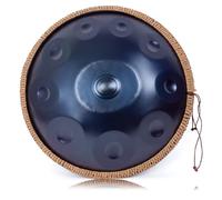 LOMUTY Handpan-Drum 432 HZ for Beginner, Steel Drums 10 Töne 19 Zoll, Handdrum in D-Minor, Hand Pan mit Drum-Bag and Handpan Holder, Musical Instruments for Sound Healing, Meditation, Yoga, Blue