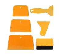 Lomvarith 6PCS Flexible Body Filler Spreaders Car Maintenance Tools Kit Plastic Scrapers for Filler, Putties and Caulking Agents