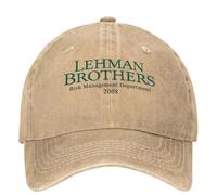 Lomvieal Lehman Brothers Risk Management Casual Baseball Cap Spring Bank Bankruptcy Trucker Hat Fishing Snapback Adult