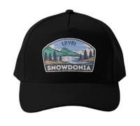 Lomvieal Retro Vintage Snowdonia National Park Er Baseball Cap Hat Fish Sun Printed Bonnet Snapback Black Outdoor Casual Summer Hip Hop