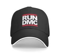 Lomvieal Run Dmc Logo Cap Unisex Hip-Hop Hat Sun Hats Racing Adjustable Snapback Caps Baseball Cap Summer