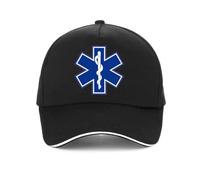 Lomvieal Star of Life Print Hat Cap EMT Paramedic Emergency Medicine Baseball Cap Support for Those Medical Profession Hats