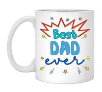 LOMY Fathers Day Gift for Dad, 330ml Best Dad Ever Mug, Dad Birthday Gifts for Stepdad Grandpa from Daughter Son, Father's Day Presents for Daddy Husband Man on Birthday Christmas Anniversary