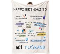 LOMY Gifts for Husband, Blanket Birthday Gift, Husband Gifts from Wife, Wedding Anniversary Christmas Valentine's Romantic Gifts for His