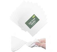 LOMYLM 12pcs Lint Free Cloths for Oiling Wood, White Microfibre Cloths Reusable Soft Cleaning Cloth for Polishing Screen Wiping Glass Home Office Car Scratch Free Dust Cloth (30x30cm)