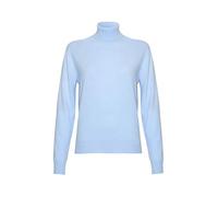 Lona Scott Ladies Cashmere Polo Neck Jumper, Baby Blue, 44