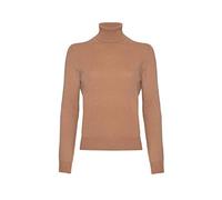 Lona Scott Ladies Cashmere Polo Neck Jumper, Beige, 38