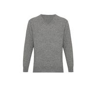 Lona Scott Men's Cashmere V Neck Jumper Grey M