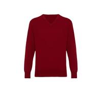 Lona Scott Men's Cashmere V Neck Jumper Maroon XX- Large