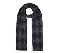 Lona Scott Wool Argyle Scarf, Black
