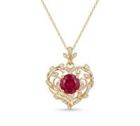 LONAGO S925 Silver/9K/14K/18K Gold-Plated Heart Vine Pendant Necklace - Custom Name Engraved Jan-Dec Birthstone Jewelry - A Romantic Floral Gift for Women