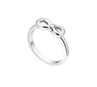LONAGO White Gold 9K Gold Infinity Knot Ring for Women | Elegant Anniversary, Engagement, Wedding, Valentine's Day Band | Timeless Symbolic Jewelry Gift