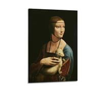 Lёonardo Dá Vīnci Painting Art《Lady with An Ermine》Poster Print Photo Art Canvas Home Decorative Bedroom Modern Decors 16x24inch(40x60cm)