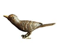 LONDAEE Brass Magpie Ornament Bronze Feng Shui Mascot Attract Wealth Fortune Pendulum Sculpture Good luck Auspicious Avoid Evil Home Decoration
