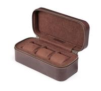 Londo Genuine Leather Belmont Watch Box - Stylish Protective Durable Display Case for Timepiece Storage Organizer for Men & Women Collectors (Brown)