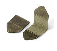 Londo Genuine Leather Handmade Bookmark (Set of 2) (Green, Magnetic)