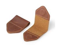 Londo Genuine Leather Handmade Bookmark (Set of 2) (Camel, Magnetic)