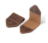 Londo Genuine Leather Handmade Bookmark (Set of 2) (Light Brown, Magnetic)