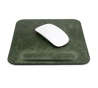LONDO Genuine Leather Mousepad with Wrist Rest (Green)