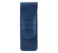 LONDO Genuine Leather Pen and Pencil Case with Tuck in Flap, Stationery Bag